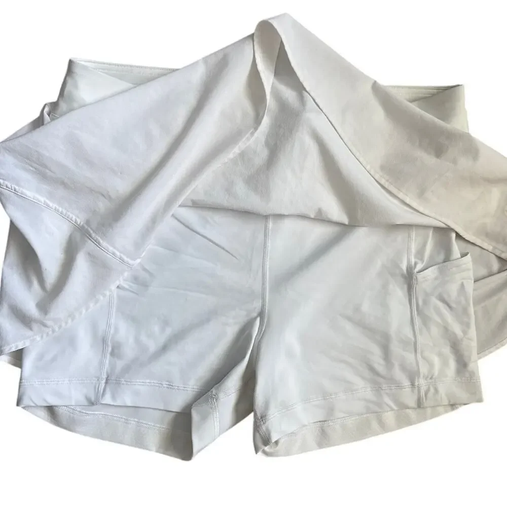 Lululemon Lightweight High-Rise Tennis Skirt in White Size 12